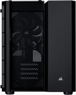 Corsair Crystal Series 280X Gaming Midi Tower Κουτί Υπολογιστή με Πλαϊνό Παράθυρο Μαύρο
