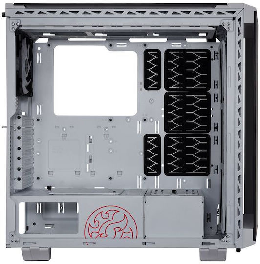 Adata XPG Battlecruiser Gaming Midi Tower Κουτί Υπολογιστή με Πλαϊνό Παράθυρο και RGB Φωτισμό Λευκό