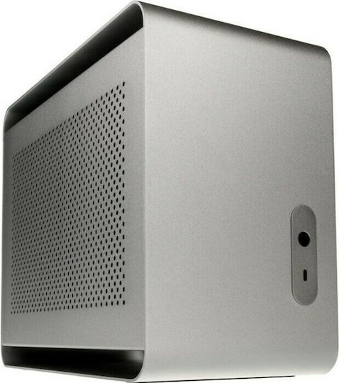 Streacom Da2 Silver Mini Tower Κουτί Υπολογιστή Ασημί