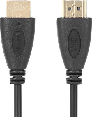 Кабел HDMI мъжки - HDMI мъжки 3м Черно