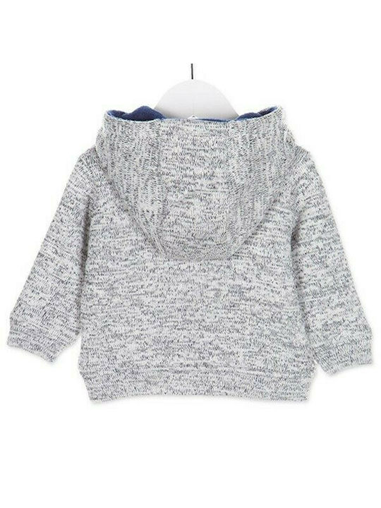 Losan Kids Cardigan Knitted Hooded Gray