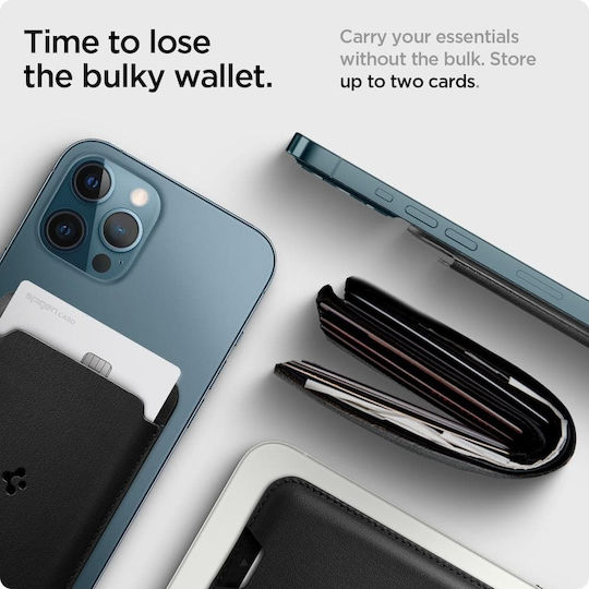 Spigen MagSafe Θήκη Καρτών Valentinus σε Μαύρο χρώμα