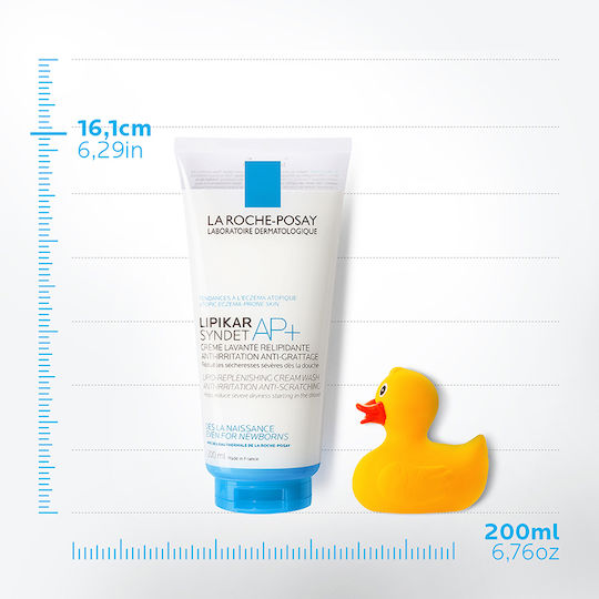 La Roche Posay Lipikar Syndet Αφρόλουτρο σε Gel με Νιασιναμίδη για Θρέψη 200ml