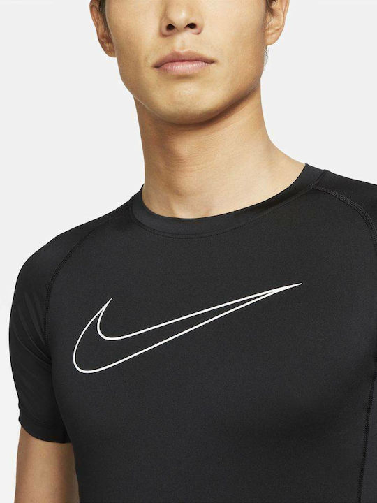 Pro Dri-Fit Herren Sportliches T-Shirt Schwarz