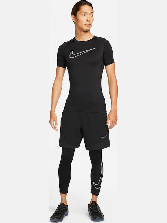 Pro Dri-Fit Herren Sportliches T-Shirt Schwarz