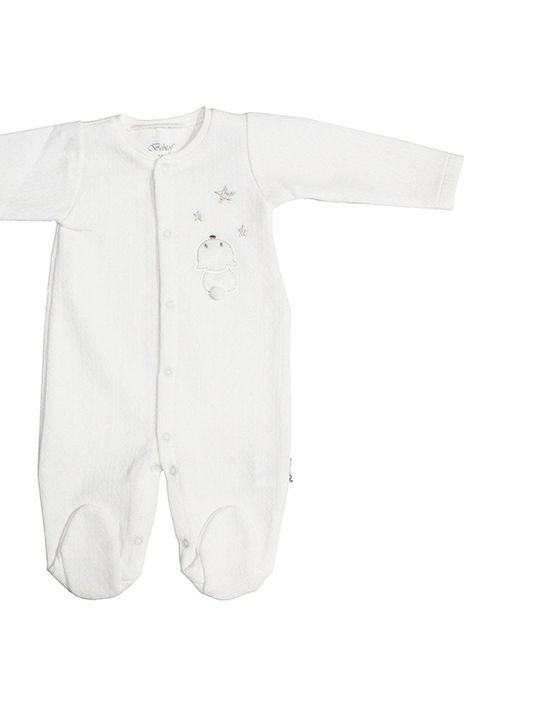 Baby-Overall mit ecrufarbenem Tier für Mädchen (0-9 Monate)