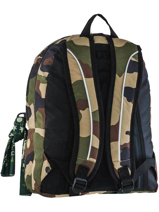 Polo Original Double Scarf School Bag Backpack Junior High-High School Camo with Water Bottle Holder 27Liters 2023