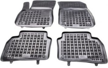 Rezaw Plast Set of Front and Rear Mats 4pcs Tray Type for Opel Insignia 2017-2022 Black