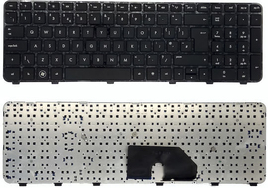 HP Πληκτρολόγιο Laptop για DV6-6000 με Πλαίσιο και Διάταξη Αγγλικά (UK) σε Μαύρο χρώμα DV6-6000