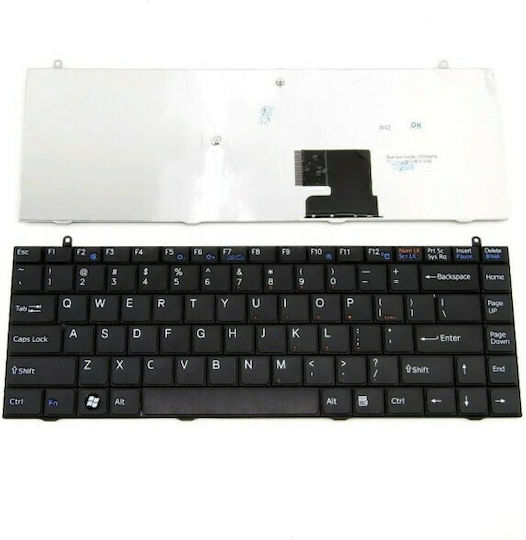 Sony Laptop Keyboard for VGN-FZ with Frame and English (US) Keyboard Language in Black Color EP-1770