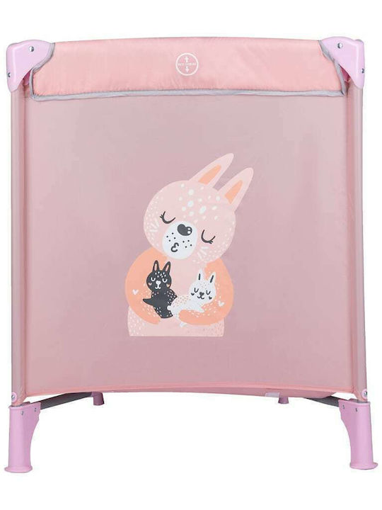 FreeOn Love Bunny Playpen with Mattress Pink 125x65cm