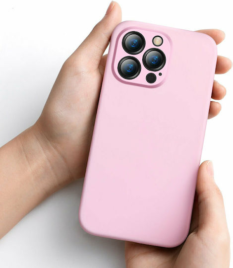 Baseus Liquid Gel Задна корица Силикон Розов (iPhone 13 Pro Max)