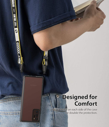 Ringke Fusion Back Cover Plastic 1.2mm with Strap Black (Galaxy Note 20)