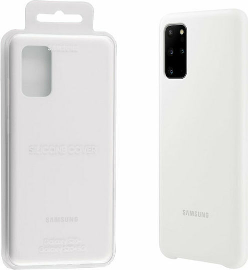 Samsung Back Cover Σιλικόνης Λευκό (Galaxy S20+)
