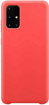 Hurtel silky soft touch Back Cover Silicone 2mm Red (Galaxy A71)