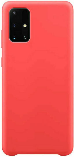 Hurtel silky soft touch Задна корица Силикон 2мм Червен (Galaxy A71)