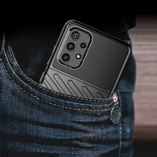 Hurtel Thunder Back Cover Σιλικόνης Μαύρο (Galaxy A32 4G)
