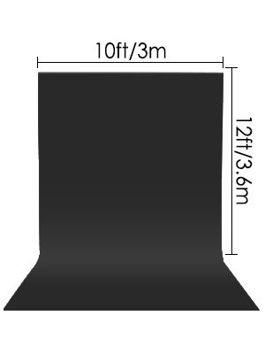 Neewer Backdrop Φωτογραφικό Φόντο 300x360εκ. Μαύρο