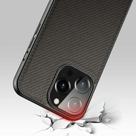 Dux Ducis Fino Задна корица Силикон / Текстил Зелен (iPhone 13 Pro)