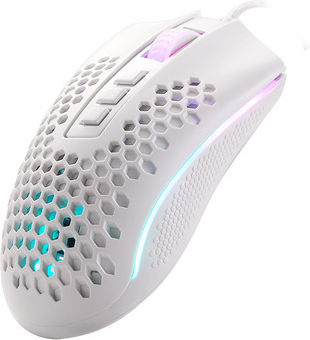 Redragon M808 RGB Gaming Ποντίκι 12400 DPI Storm White