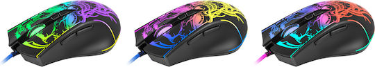 Defender Bulletstorm GM-928 RGB Gaming Ποντίκι 7200 DPI Μαύρο