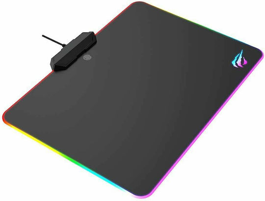 Havit HV-MP909 Gaming Mouse Pad Medium (350mm) με RGB Φωτισμό Μαύρο 21.01.0017