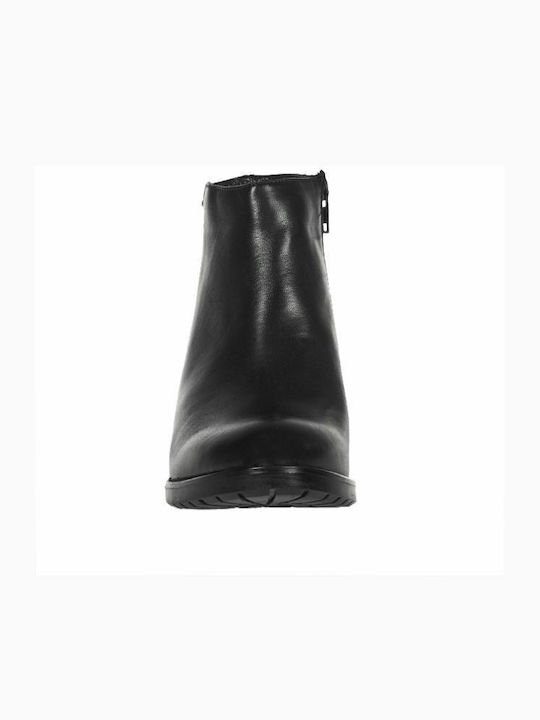 Leather Women's Ankle Boots Black