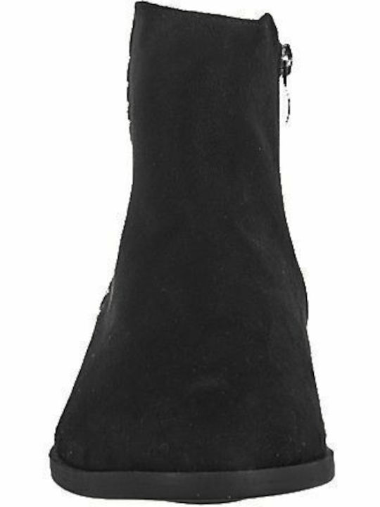 Suede Women's Ankle Boots Black
