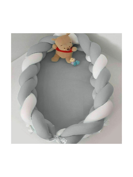 Baby Oliver Pernă pentru bebeluși în formă de cuib Gri
