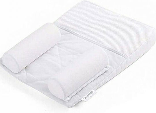 Doomoo Supreme Sleep Small Back Positioner Baby Bed Reducer Pillow White 42x31cm