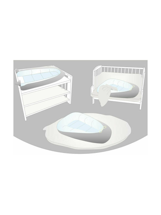 Tuttolina Royal Flounce Baby Nest Mint 80x55cm