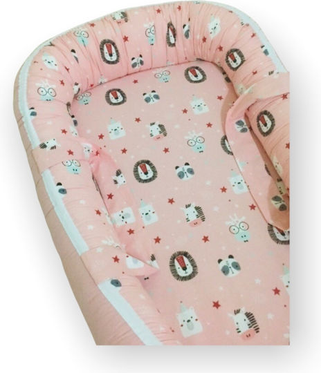 Wellgro Anais Friends Baby Nest Pink 60x110cm