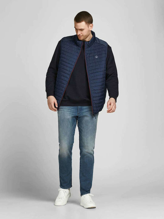 Sleeveless Jacket Puffer Navy Blue