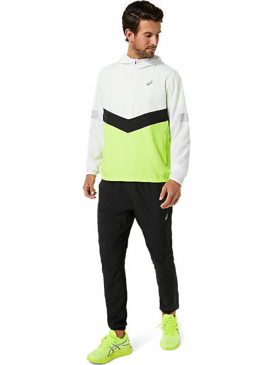 Lite Show Jacket Brilliant White / Hazard Green