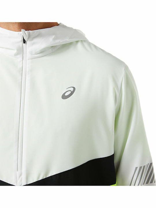 Lite Show Jacket Brilliant White / Hazard Green