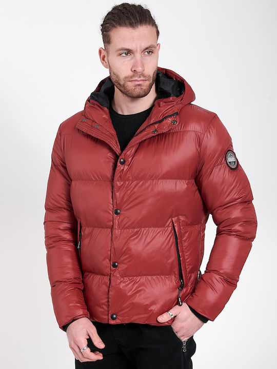 Winter Jacke Puffer Burgundisch