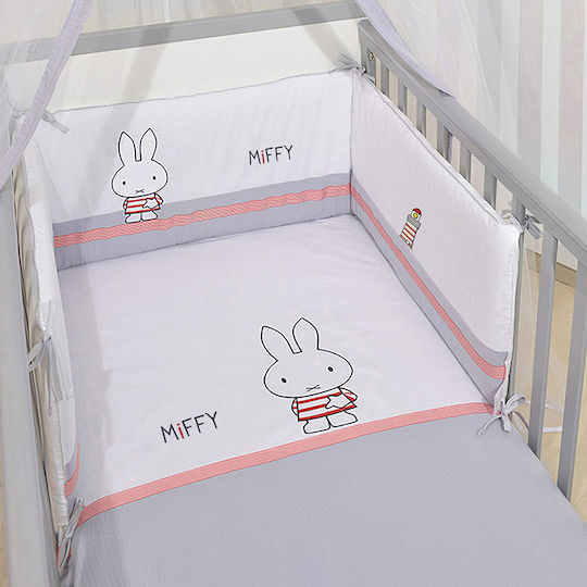 Miffy Set Pentru Patut Miffy Gri 3buc piese