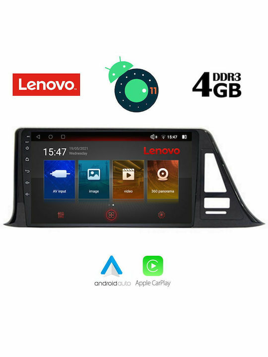 Lenovo Car-Audiosystem für Toyota C-HR 2017+ (Bluetooth/USB/AUX/WiFi/GPS/Apple-Carplay) mit Touchscreen 9" DIQ_SSX_9709
