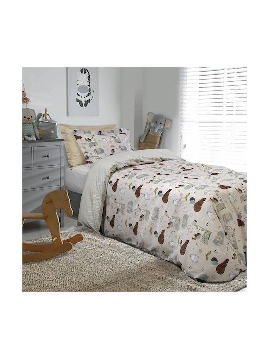 Das Home Sheet Set Single Cotton Beige 170x260cm 3pcs