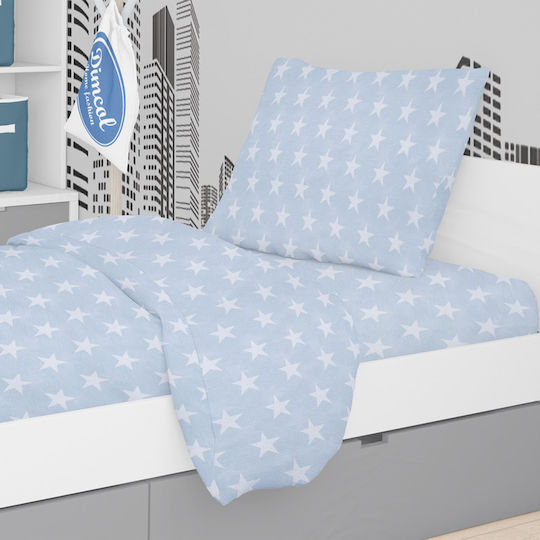 Dimcol Комплект чаршафи Единично Памучни Star 33 Силиций 160x240см 3бр