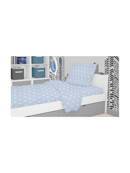 Dimcol Single Set Star 33 Light Blue 160x240cm