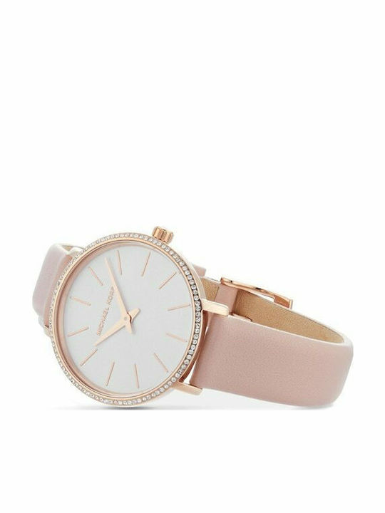 Michael Kors Pyper Ceas de Damă cu Roz Curea din Piele
