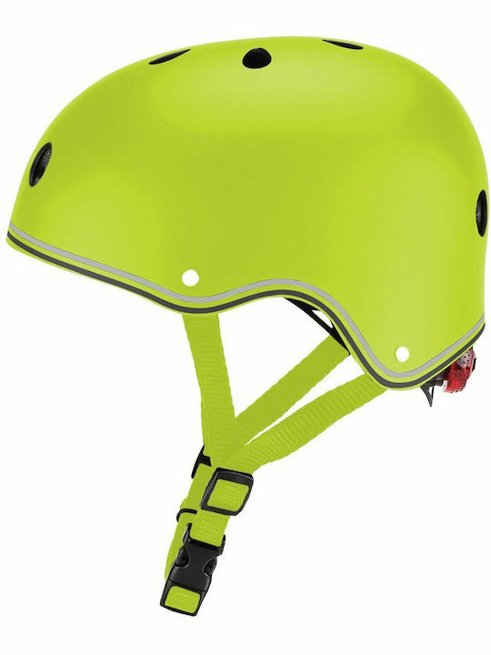 Globber Primo Lights Kids' Helmet for City Bike Green with LED Light XS/S (48-53 cm) Lime Green