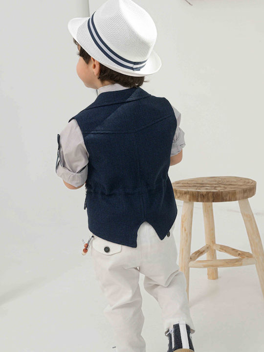 Bonito Baby Boys Baptism Suit with Blazer 21109 6pcs Blue