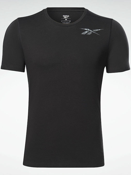 Graphic Move Sportliches T-Shirt Schwarz