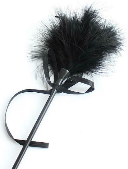 Fetish Addict Feather & Tickler Paddle 49cm Paddle Black
