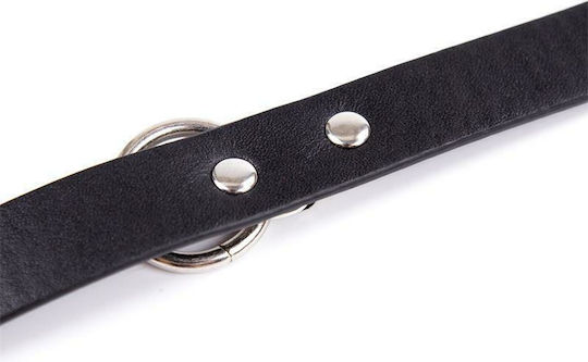 Fetish Addict Adjustable Collar with Bell 43cm Κολάρο Black