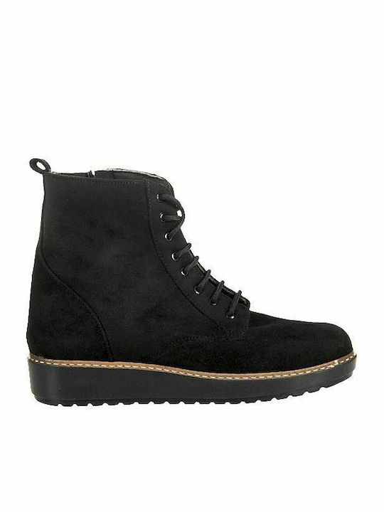 Elenross Suede Women's Ankle Boots Black