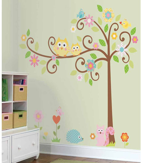 RoomMates Decor Παιδικό Διακοσμητικό Αυτοκόλλητο Τοίχου Χαρούμενο Δάσος 163x147εκ.