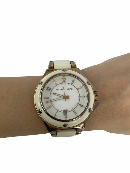 Michael Kors Акрилен Дамски Часовник Кварцов с Метална Верижка